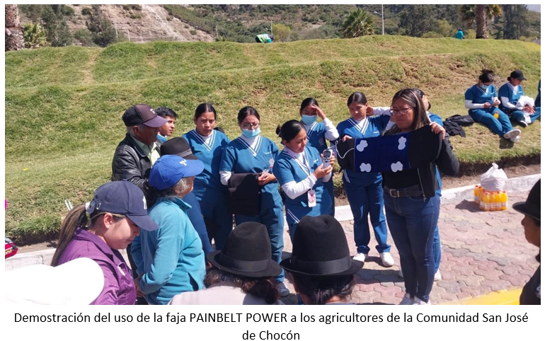 Proyecto PAINBELT POWER como medida estratégica para reducir el dolor lumbar en agricultores de la comunidad San José de Chocón del cantón Guano.